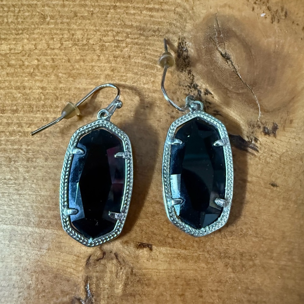 Kate Spade Black and Silver Earrings